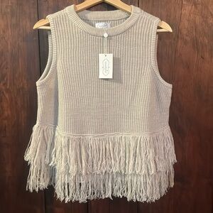 Mud Pie Carolyn Sweater with Fringe